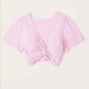 Abercrombie & Fitch Pink Crop Top